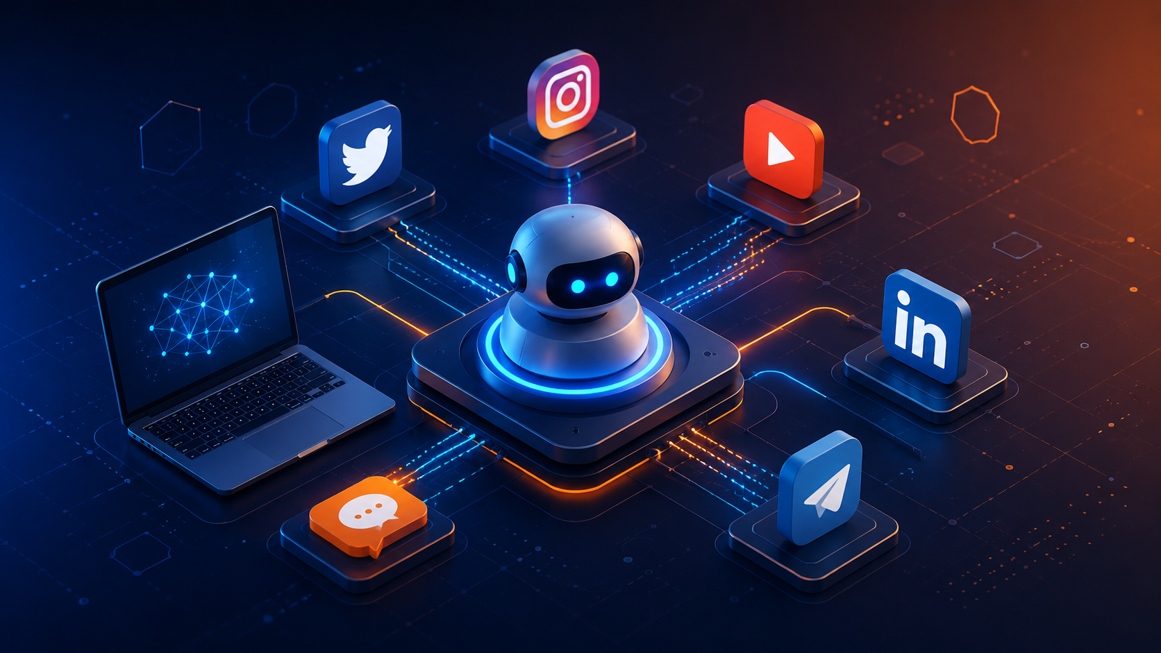 AI-автопостер: как один бот ведёт блог и все соцсети 24/7 вместо SMM-отдела