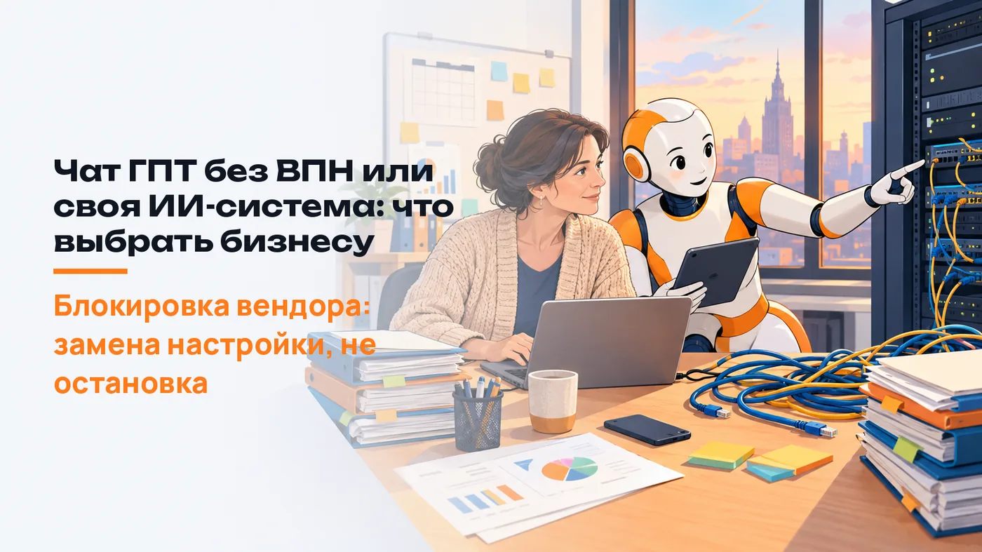 Чат ГПТ без ВПН или своя ИИ-система: что выбрать бизнесу