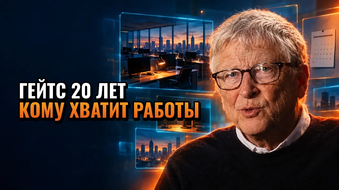 Гейтс: 20 лет хаоса. Какая работа останется у людей и три решения для руководителя