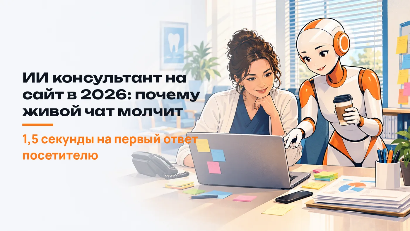 ИИ консультант на сайт в 2026: почему живой чат молчит
