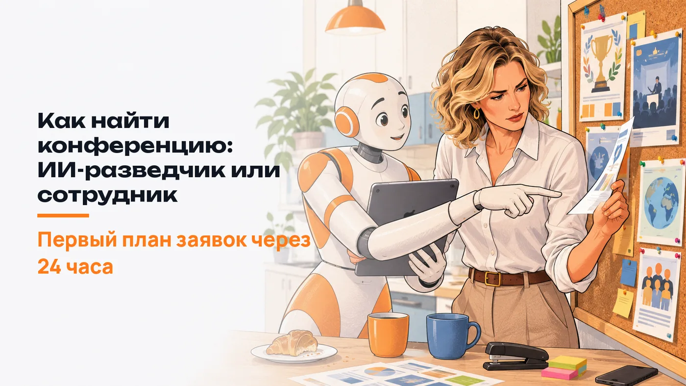Как найти конференцию: ИИ-разведчик или сотрудник