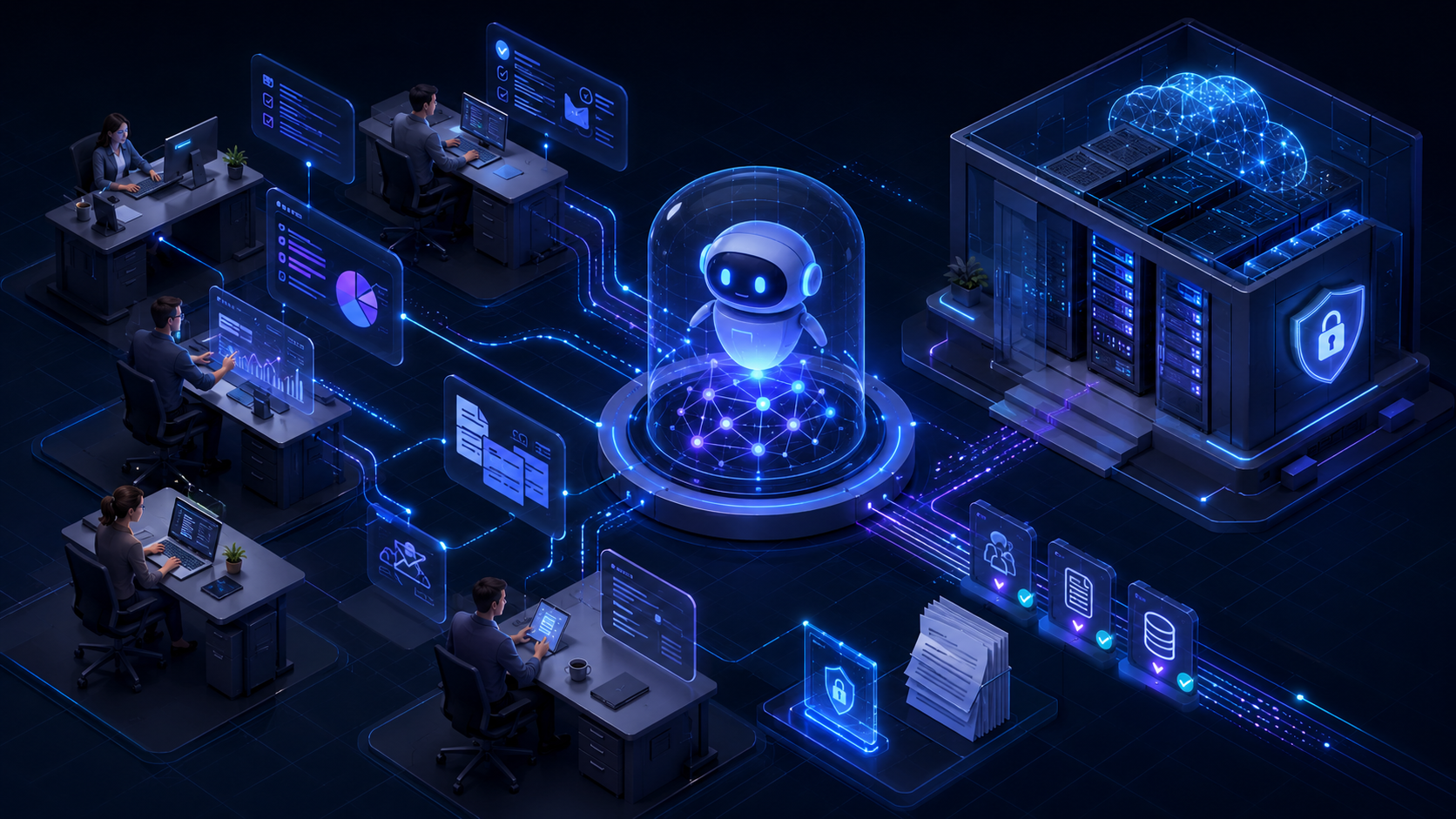 Корпоративный AI-ассистент: как перестать терять время сотрудников и не нарушить 152-ФЗ