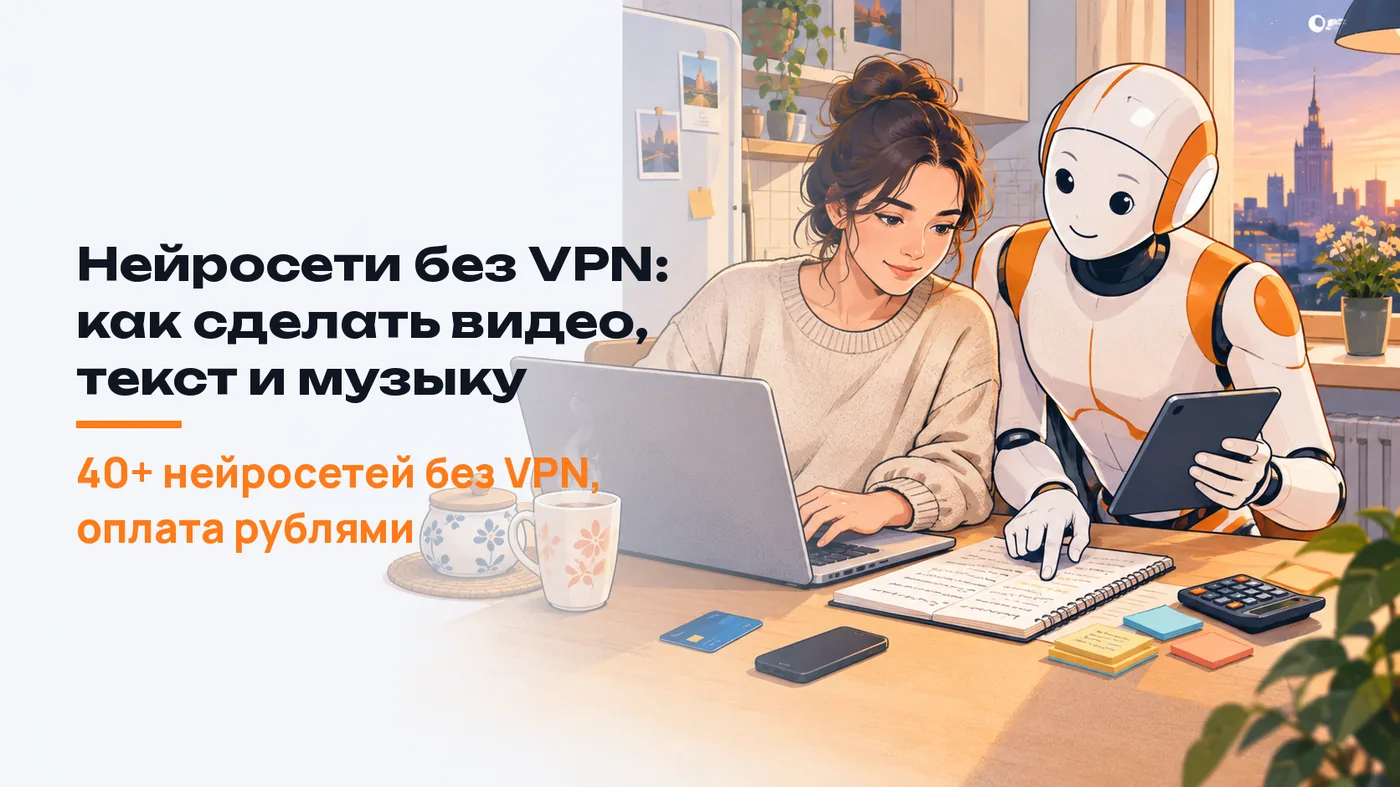 Нейросети без VPN: как сделать видео, текст и музыку