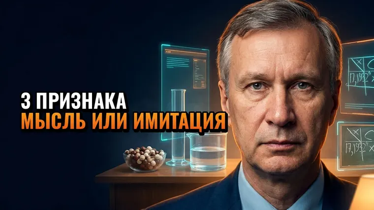 3 признака мысли, которых нет у нейросети и у многих людей: разбор лекции Петухова