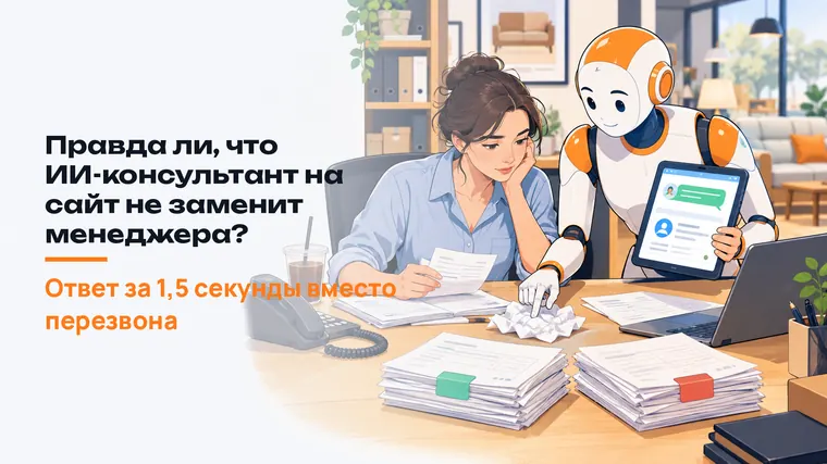 Правда ли, что ИИ-консультант на сайт не заменит менеджера?