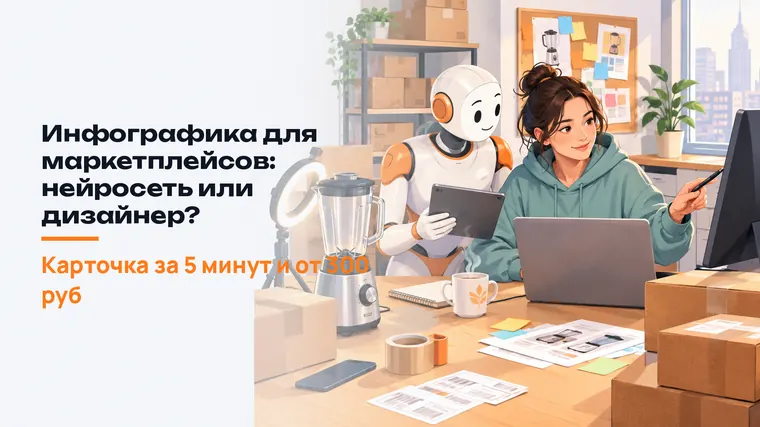Инфографика для маркетплейсов: нейросеть или дизайнер?