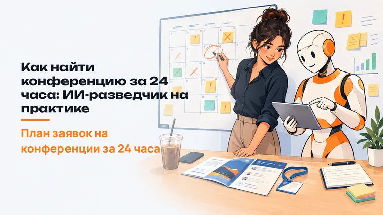 Как найти конференцию за 24 часа: ИИ-разведчик на практике