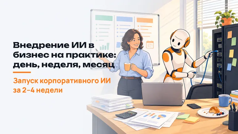 Внедрение ИИ в бизнес на практике: день, неделя, месяц